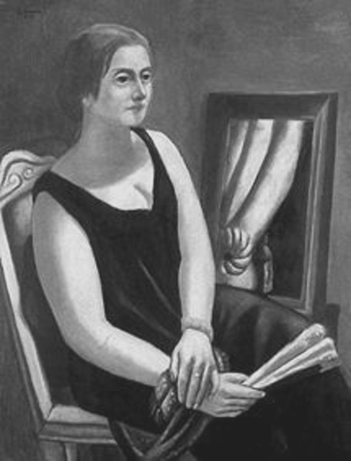 Max Beckmann: Bildnis Minna Beckmann-Tube, 1924, Öl auf Leinwand, Bayerische Staatsgemäldesammlungen, München