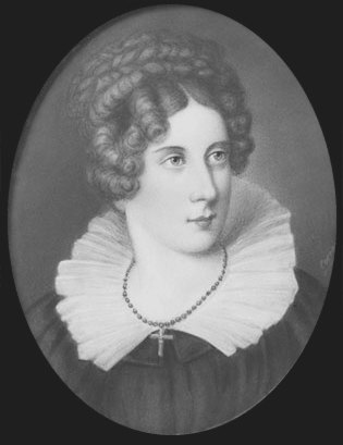 Erich Correns: Annette von Droste-Hülshoff, 1847, Öl auf Leinwand