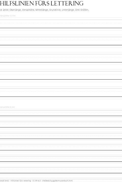 Vorschau: Hilfslinien fürs Lettering
