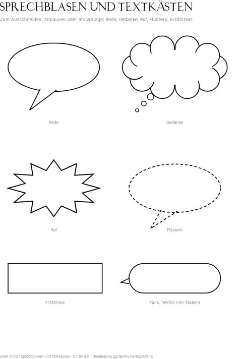 Vorschau: Sprechblasen und Textkästen