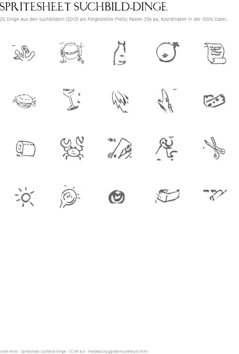 Vorschau: Spritesheet Suchbild-Dinge